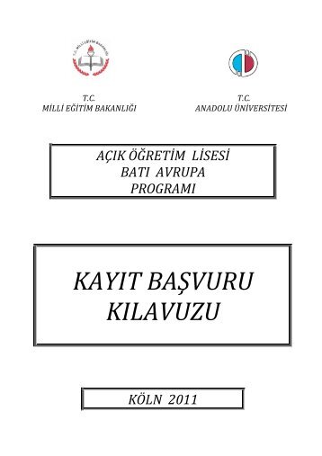 KAYIT BAŞVURU KILAVUZU PDF - Batı Avrupa Bürosu