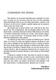 MANUAL IDOSO - Prefeitura de Santos