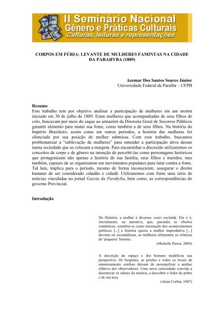levante de mulheres famintas na cidade da ... - Itaporanga.net