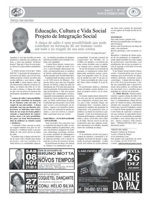 Ed. 013 - Agenda da Dança de Salão