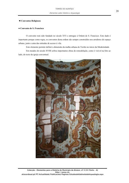 Elementos sobre História e Arqueologia - Câmara Municipal de ...