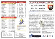 13. Willi-Mönke Gedenkturnier - SC Eintracht Miersdorf Zeuthen ...