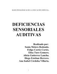 DEFICIENCIAS SENSORIALES AUDITIVAS