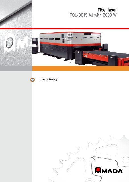 Fiber laser FOL-3015 AJ with 2000 W - AMADA Gmbh