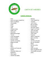CARTA DE SABORES - Domestika