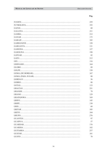 MANUAL DE LENGUAJE DE SIGNOS - Educación de sordos