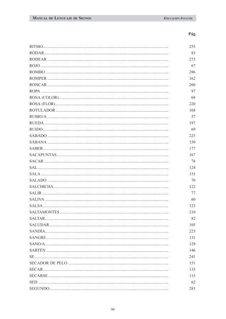 MANUAL DE LENGUAJE DE SIGNOS - Educación de sordos