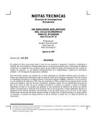 NOTAS TECNICAS - Banco Central del Ecuador