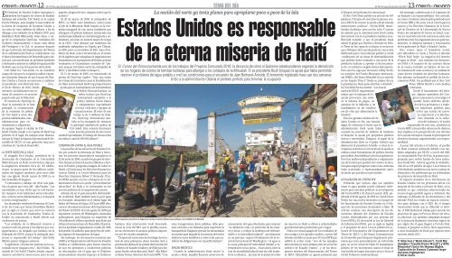 Chávez: No vamos a permitir que el imperio se apodere de Haití