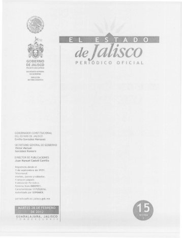 reglas de operación fondereg 2012 - Jalisco - Gobierno del Estado ...