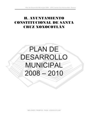 PLAN DE DESARROLLO MUNICIPAL 2008 – 2010