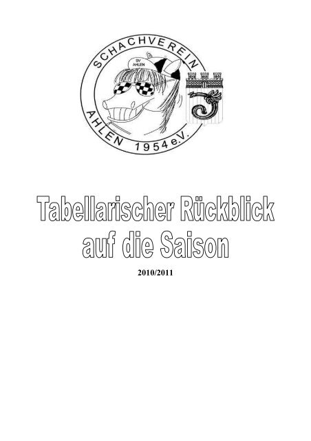 2010/11 - Schachverein Ahlen