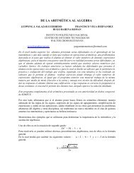 DE LA ARITMÉTICA AL ALGEBRA - Biblioteca Digital CONEVyT