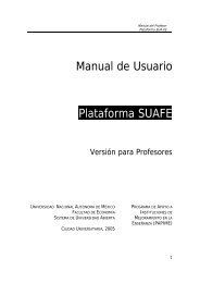 Manual de Usuario Plataforma SUAFE - Facultad de Economía