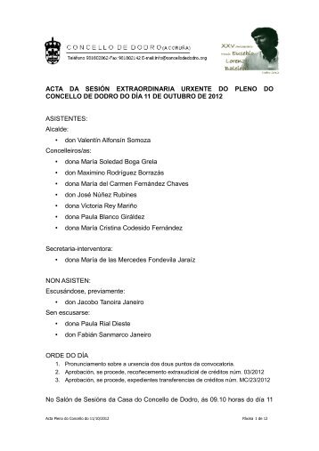 Acta Pleno 2012.10.11.pdf - Concello de Dodro