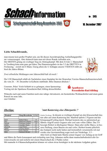 Schachinfo 345-10-12-2007 - Schachgemeinschaft-Pang-Rosenheim