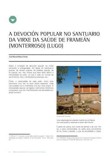 a devoción popular no santuario da virxe da saúde de frameán