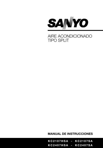 SANYO - Aire Acon. KC2106 KC2406 - Sanyo.com.ar