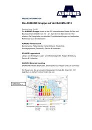 Die AUMUND Gruppe auf der BAUMA 2013 - AUMUND Fördertechnik