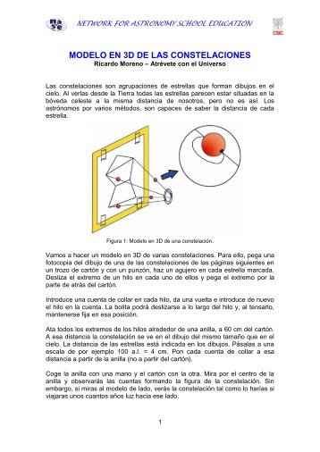 Modelo en 3D de las constelaciones - sac.csic.es