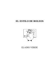 EL ESTILO DE BOLEOS - Eladio Verde - Obras completas