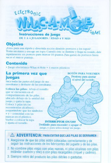 Instrucciones de juego - Hasbro