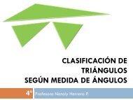 Matemática ppt - Clasificación de triángulos según la medida