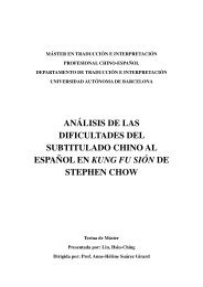 Lin Hsiu-ching. Análisis de las dificultades del subtitulado chino al ...