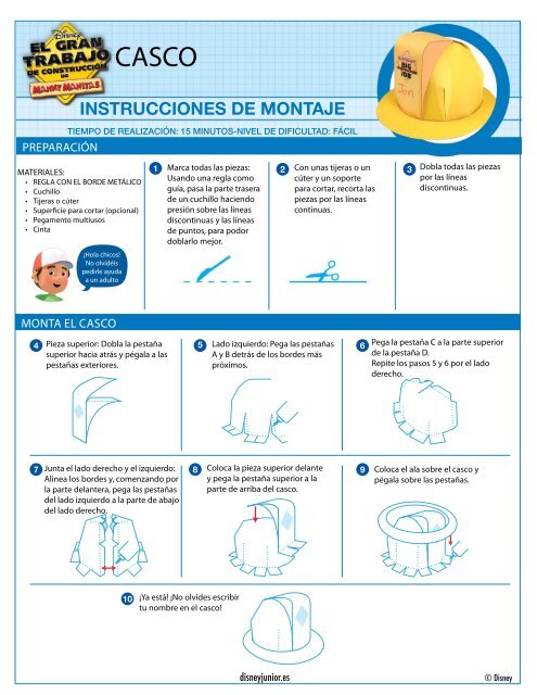 INSTRUCCIONES DE MONTAJE - Disney