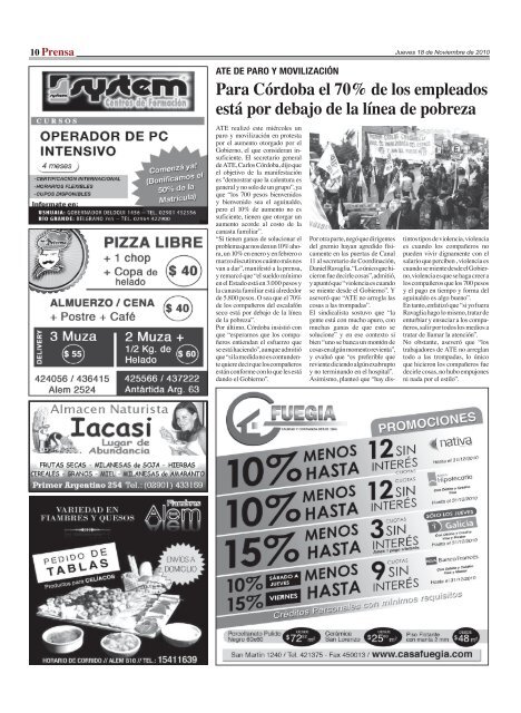 Edición 2368 Jueves 18 de Noviembre de 2010 CS3 ... - Diario Prensa