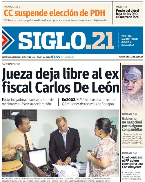 CC suspende elección de PDH - Siglo 21