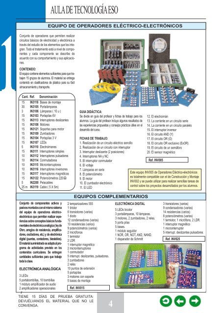 todas las soluciones en material didáctico de prácticas - Eurociencia