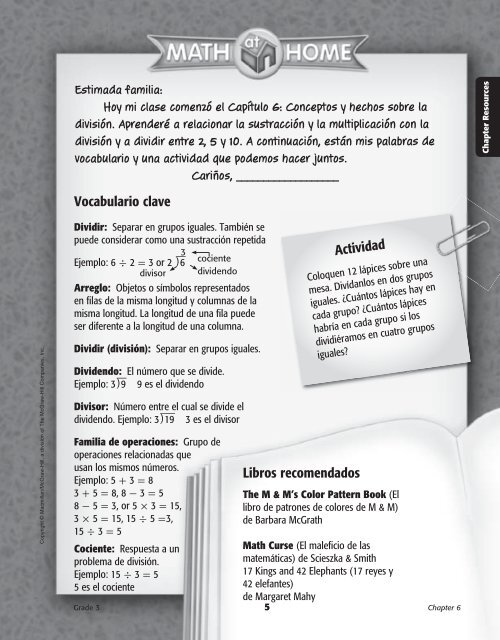 Vocabulario clave - Macmillan/McGraw-Hill