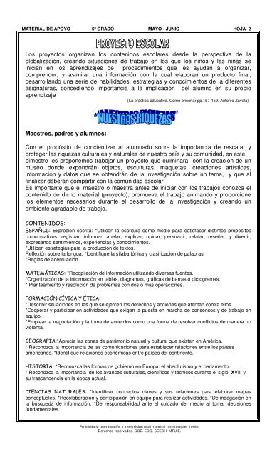 Quinto - Dirección de Educación Primaria - Chihuahua