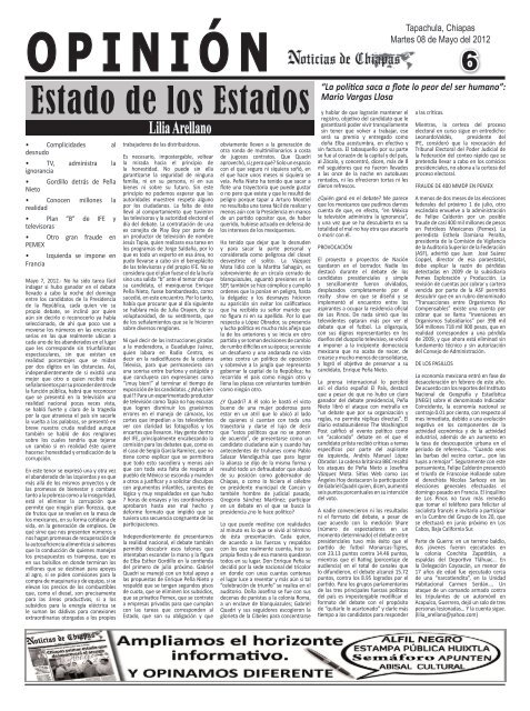 opinión - Noticias de Chiapas