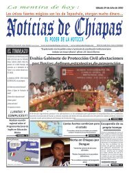 EL TIMBRAZO - Noticias de Chiapas