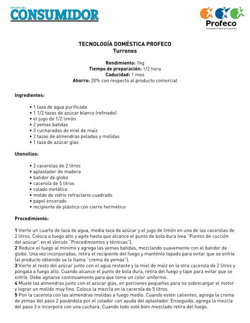 Descarga el PDF de esta Tecnología Doméstica Profeco