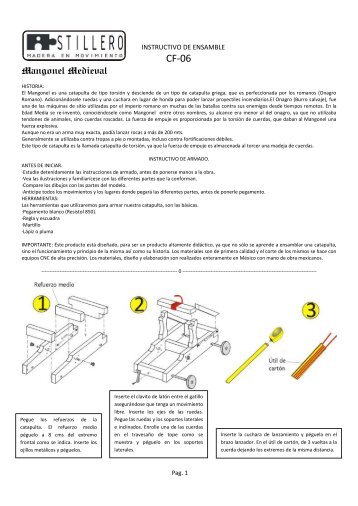 Mangonel Medieval - Astillero Madera en movimiento