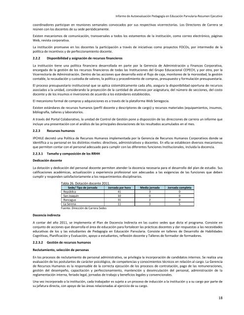Resumen Ejecutivo IAE Pedagogía en Educación Parvularia - IPChile