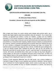CERTIFICACIÓN INTERNACIONAL EN COACHING CON PNL ...