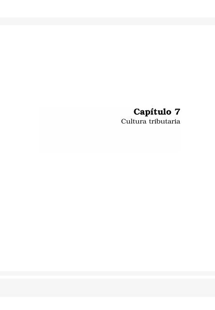 Capítulo 7 Cultura Tributaria - MIT Media Lab