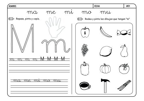 metodo de lectoescritura jose boo Letra M - Orientacion Andujar