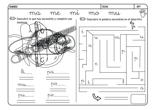 metodo de lectoescritura jose boo Letra M - Orientacion Andujar