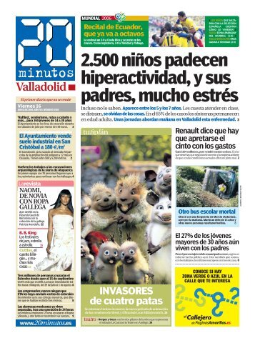 2.500 niños padecen hiperactividad, y sus padres ... - 20 Minutos