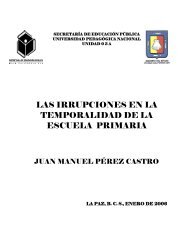 Juan Manuel Pérez Castro. Las irrupciones en la ... - UPN Unidad 03A