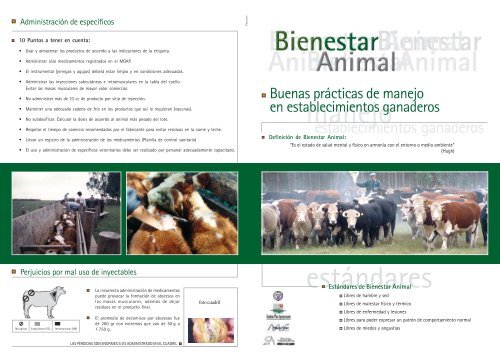 establecimientos ganaderos - Bienestar Animal