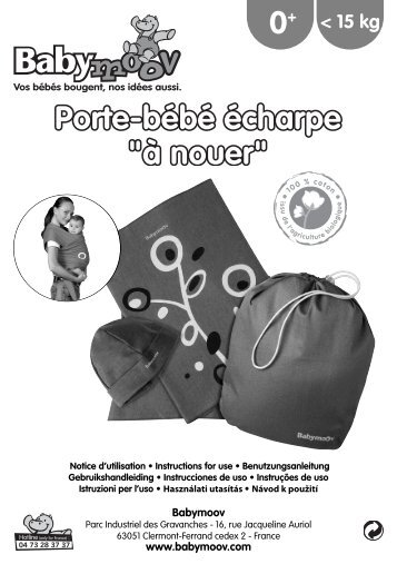 Porte-bébé écharpe-Notice - Babymoov