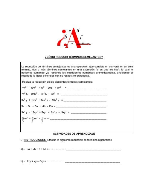 GUÍA DIDÁCTICA DE ÁLGEBRA 1a parte.pdf - CBTa 233