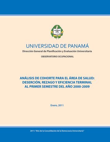 Análisis de Cohorte para el Área de Salud - Universidad de Panamá