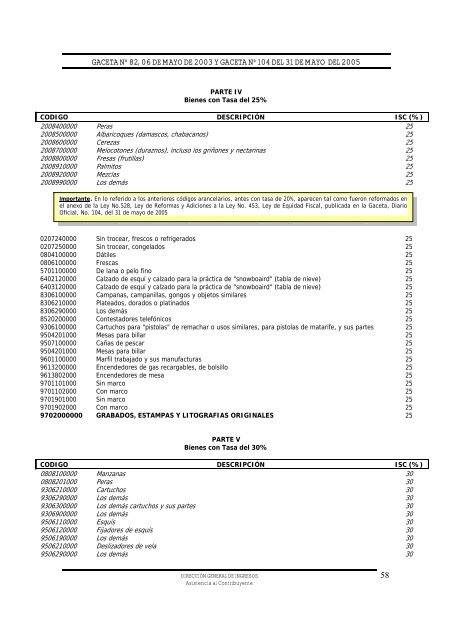 Ley No. 453, Ley de Equidad Fiscal - Dirección General de Ingresos ...